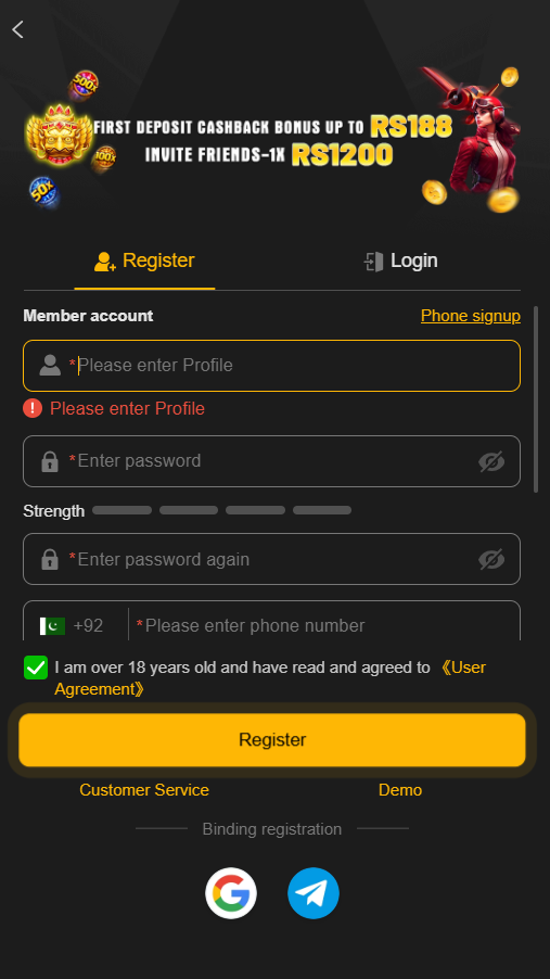 188PKR Login